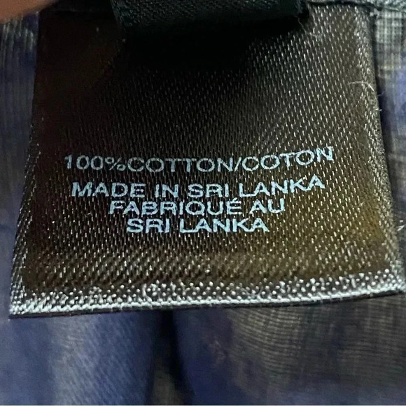 Marc by Marc Jacobs Navy Striped Cotton Square Neck Top Size Medium - Picture 12 of 12